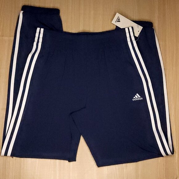 Adidas Girls Slate Blue New Mid Rise Regular Fit  Drawstring Track Pants XL 16 - Picture 1 of 10